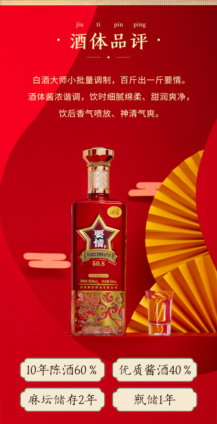 湘窖要情酒浓酱兼香型50.8度(图8)